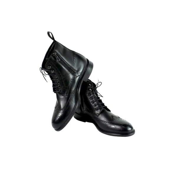 Cesare Men Black Dress Boots main image 6